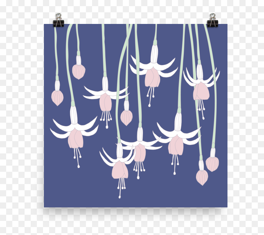 Crescent, HD Png Download - flower print png