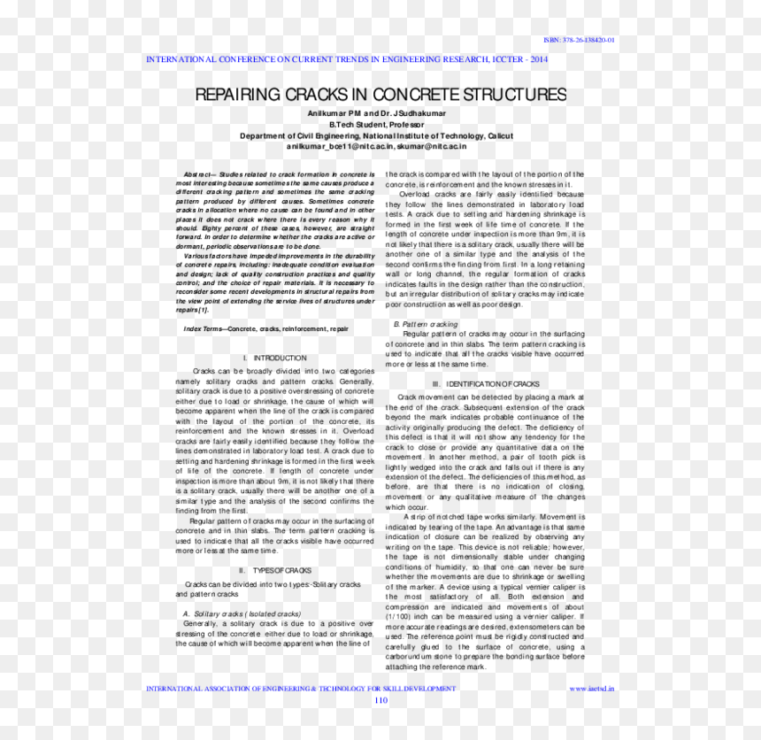Document, HD Png Download - concrete crack png