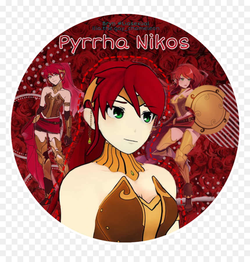 #pyrrha #rwby - Cartoon, HD Png Download - rwby pyrrha png