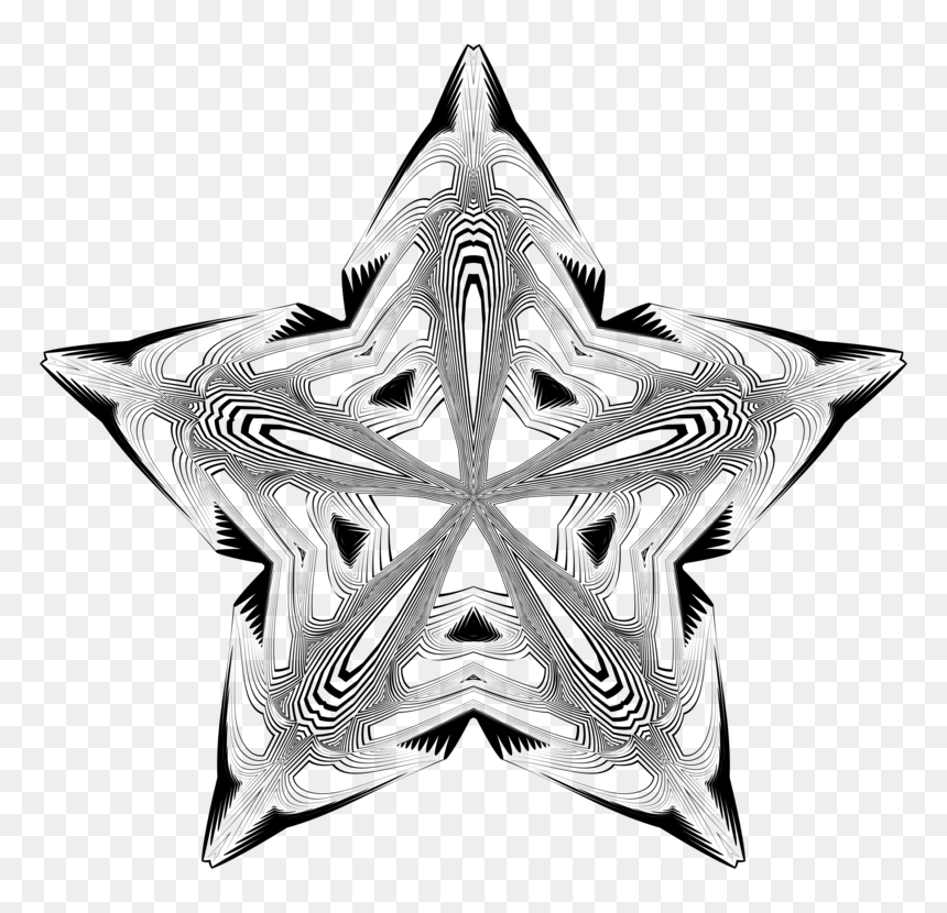 Ornament,symbol,star - Emblem, HD Png Download - gray star png