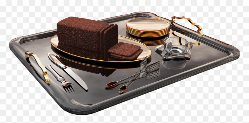 Tray Tea Png, Transparent Png - food tray png