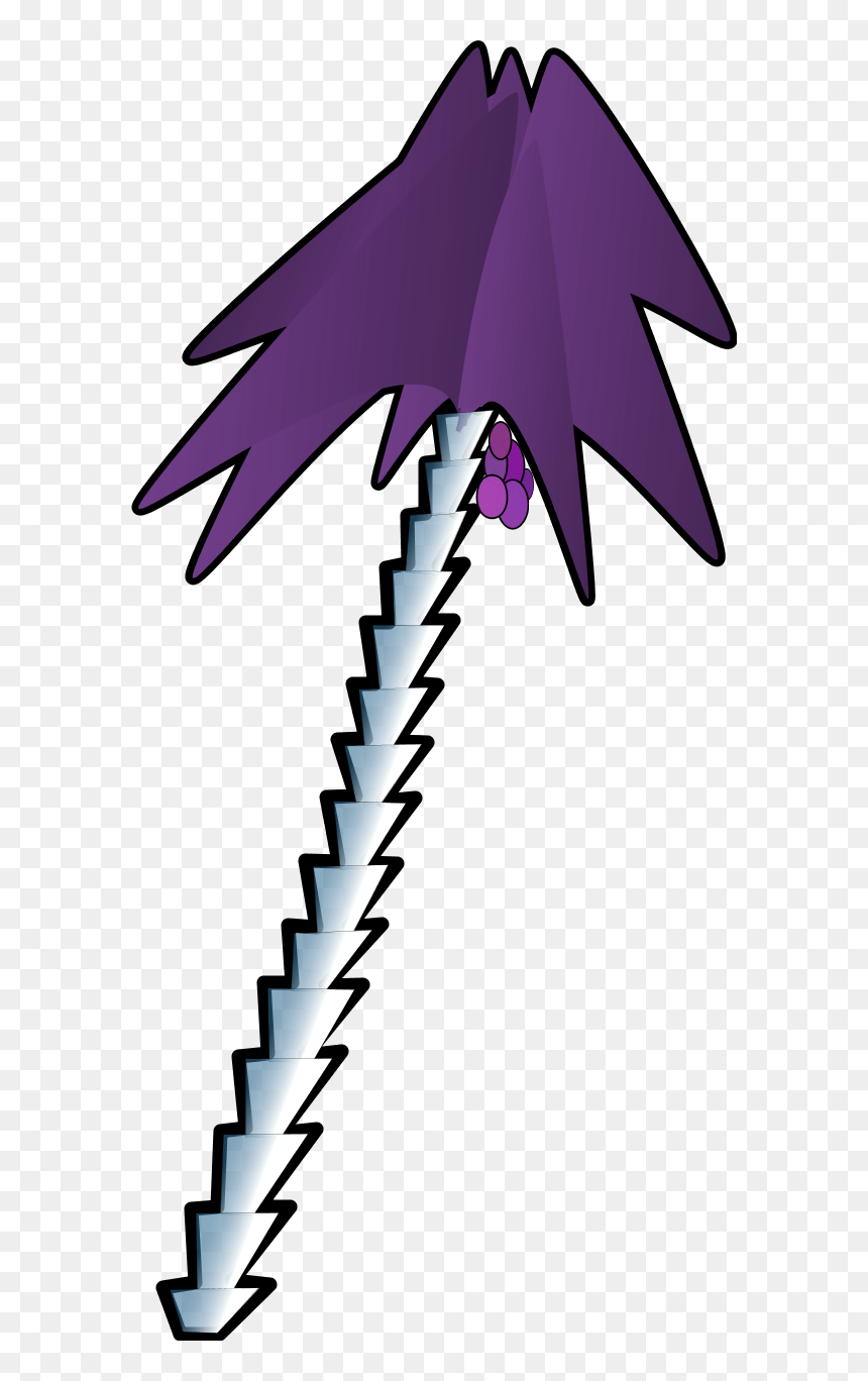 Leaning Palm Tree - Ascii Palm Tree, HD Png Download - palm vector png