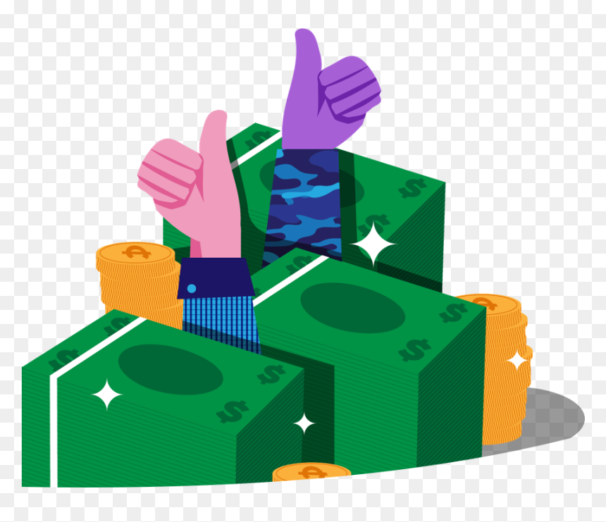 Illustration, HD Png Download - money piles png