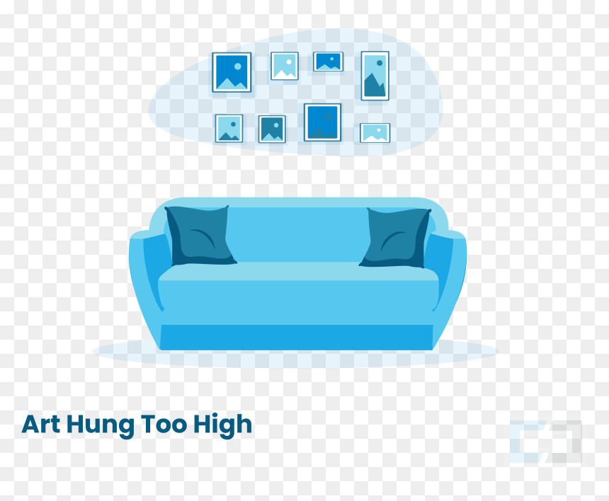 Loveseat, HD Png Download - hanging picture frame png
