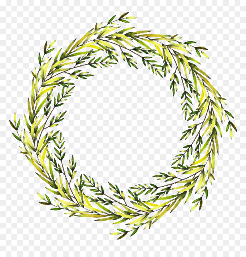 Vortex Wreath Transparent Decorative - Portable Network Graphics, HD Png Download - wreath border png
