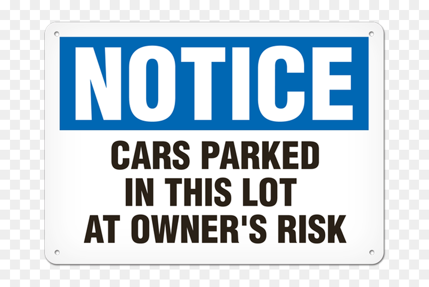 Keep This Area Clean Sign, HD Png Download - parked cars png