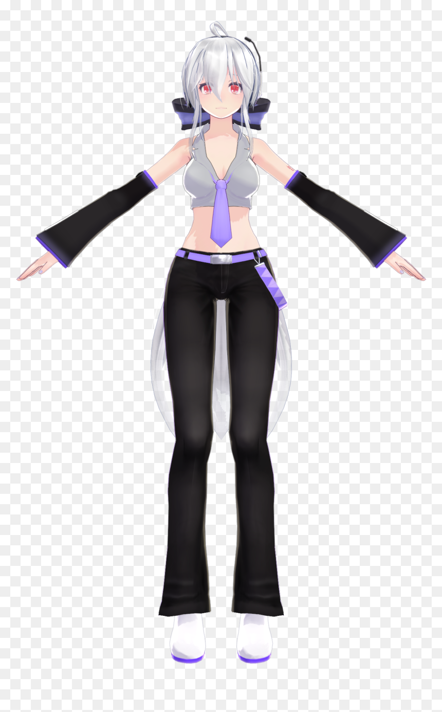 Haku Yowane Default Tda Edit - Cartoon, HD Png Download - haku png