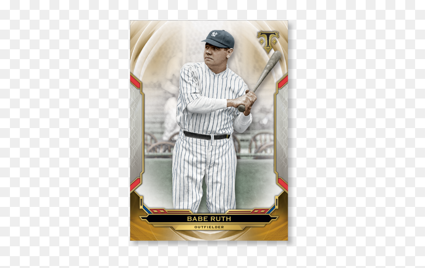 Babe Ruth 2019 Triple Threads Base Card Poster Gold - Topps, HD Png Download - babe ruth png