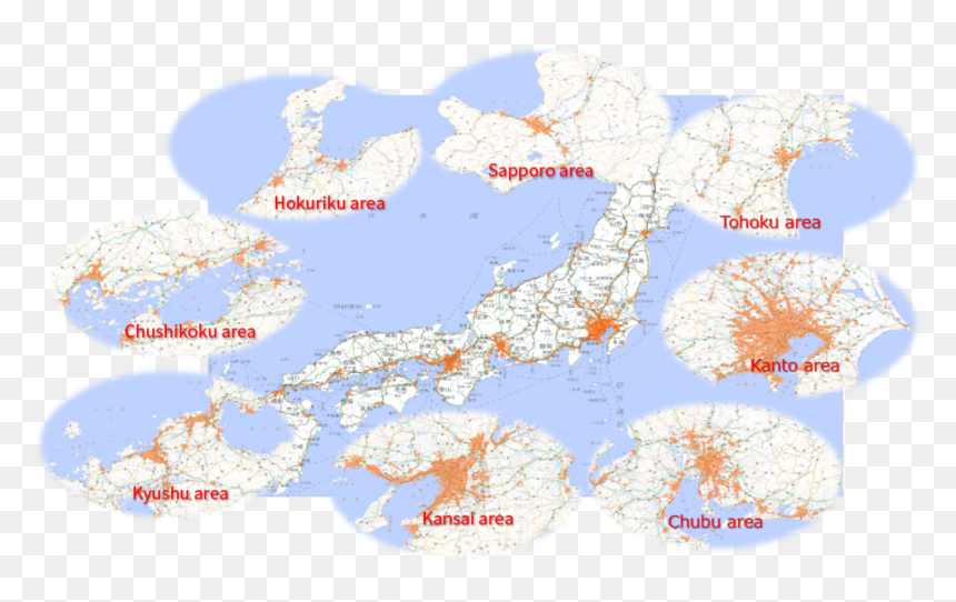 Population Concentration District - Map, HD Png Download - world map 3d png