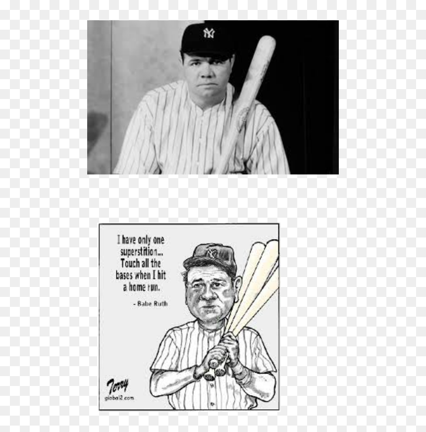 Picture - Frasi Sul Baseball, HD Png Download - babe ruth png
