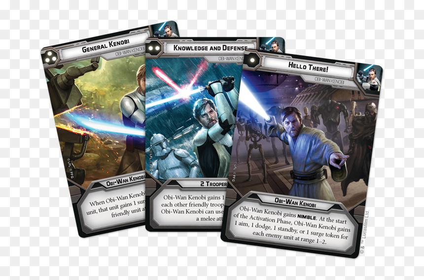 Star Wars Legion Clone Wars Core Set Cards, HD Png Download - jedi knight png