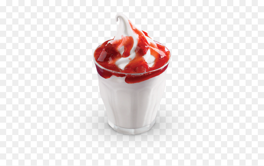 Ice Cream Strawberry Sundae, HD Png Download - shamrock shake png