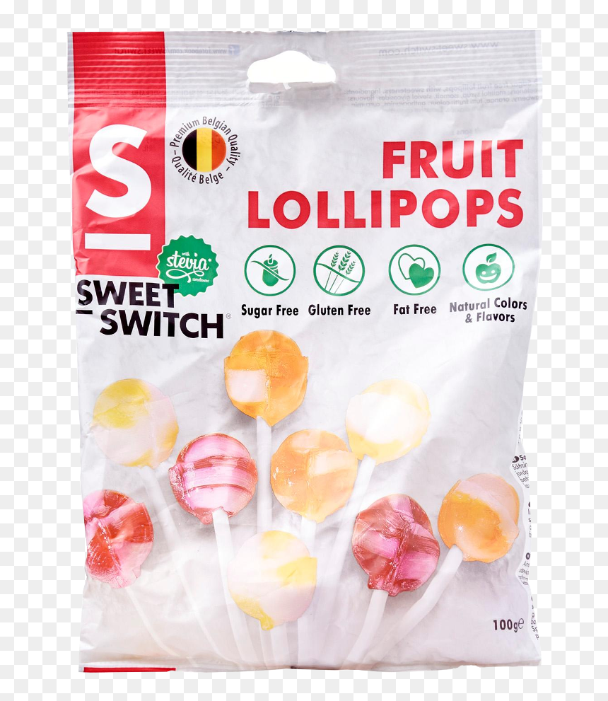 Sweet Switch Stevia Lollipops 100g, HD Png Download - lollipops png