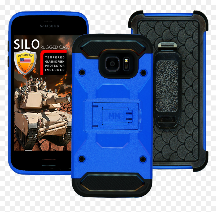 Samsung Galaxy S7 Edge Mm Silo Rugged Case Sea Blue, HD Png Download - samsung galaxy s7 edge png