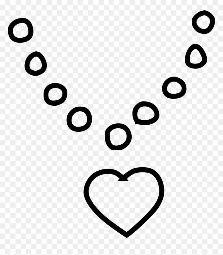 Diamond Necklace Ring Heart Pendant Gift - Necklace, HD Png Download - heart necklace png