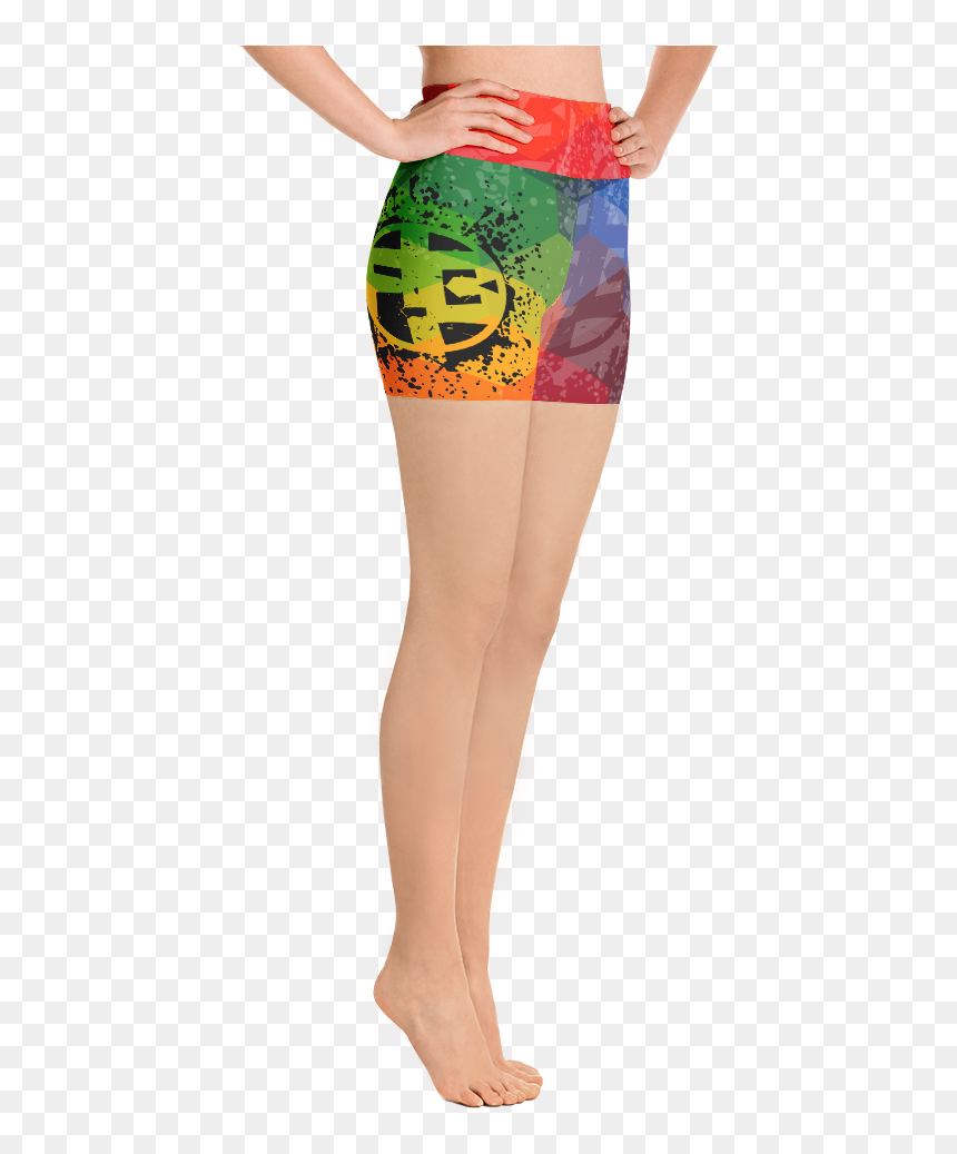 Leopard Print Capri Leggings, HD Png Download - qbert png