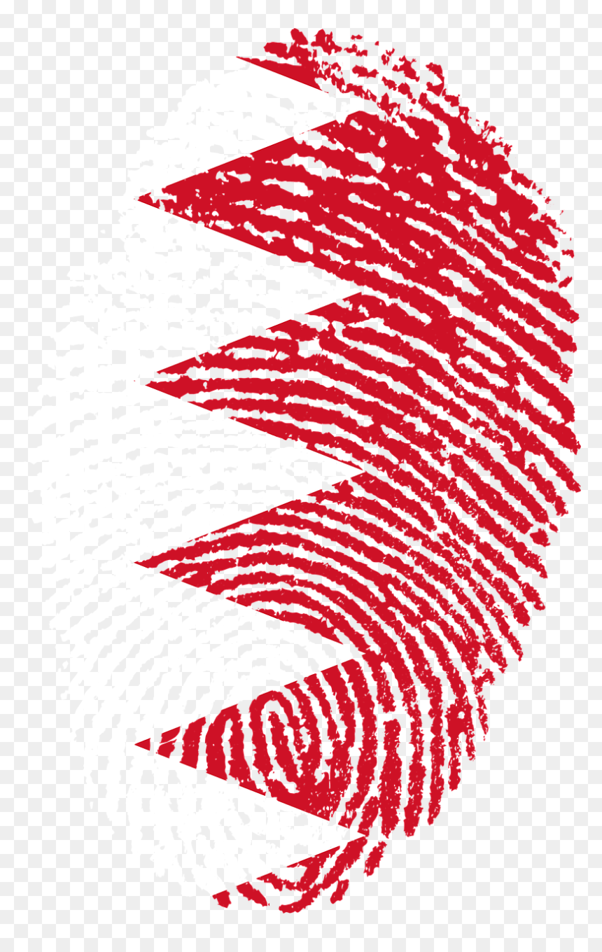 Indonesia Flag Fingerprint Png, Transparent Png - bahrain flag png