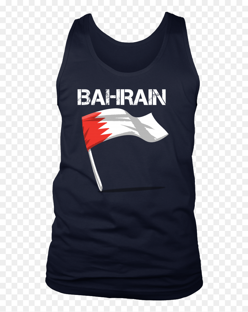 Bahrain Graphic Patriotic Vintage Flag Men"s Tank - 03 Jersey Number, HD Png Download - bahrain flag png