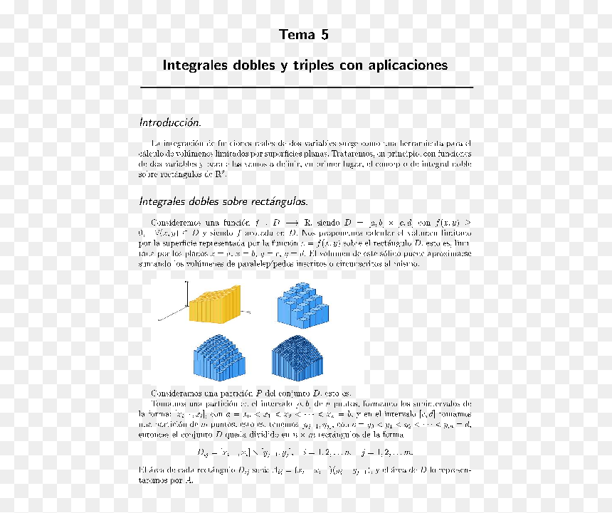 Concepto De Integral Doble Y Triple, HD Png Download - rectangulos png