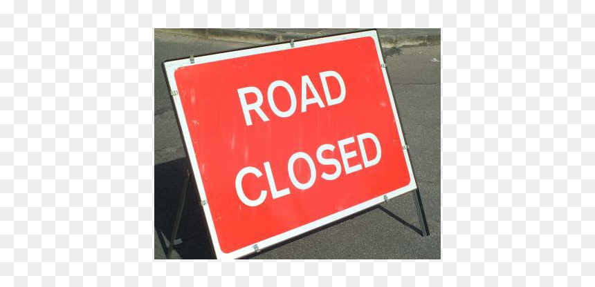 Road Closed - Road Closed Sign, HD Png Download - road closed png