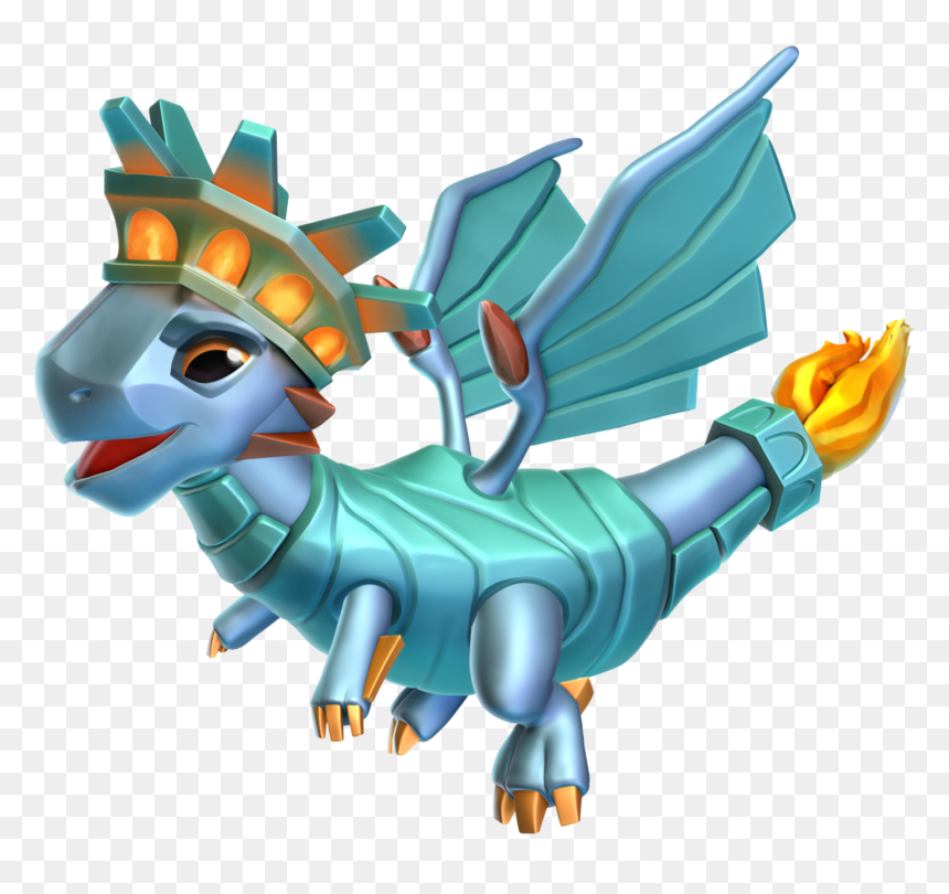 Transparent Liberty Torch Clipart - Dragon Mania Legends Liberty Dragon, HD Png Download - liberty torch png