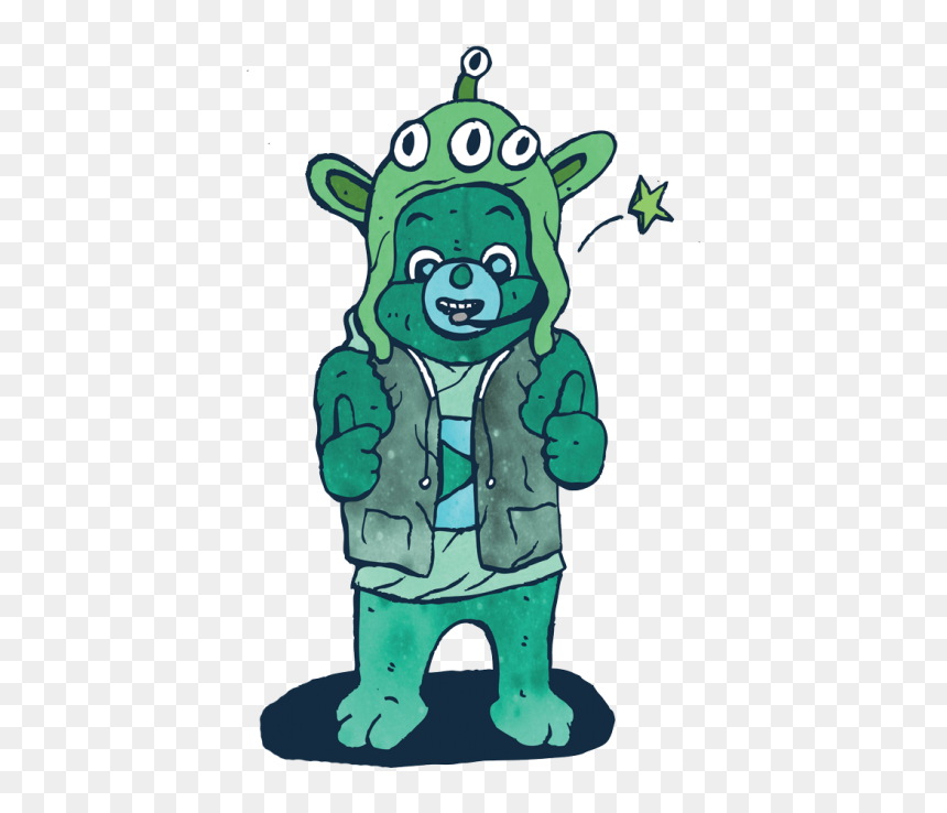 Cartoon, HD Png Download - kanye west bear png