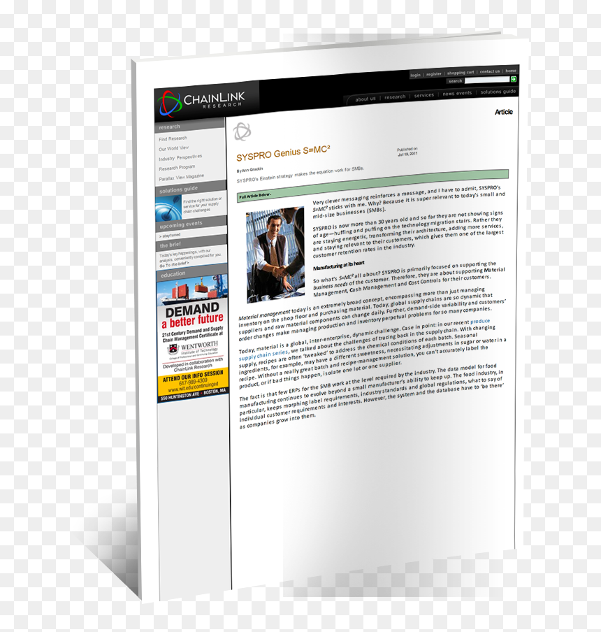 Erp For Smb Analyst Report - Online Advertising, HD Png Download - chainlink png