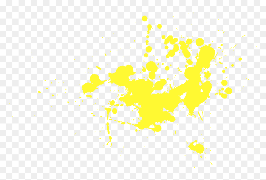 Illustration, HD Png Download - yellow splatter png