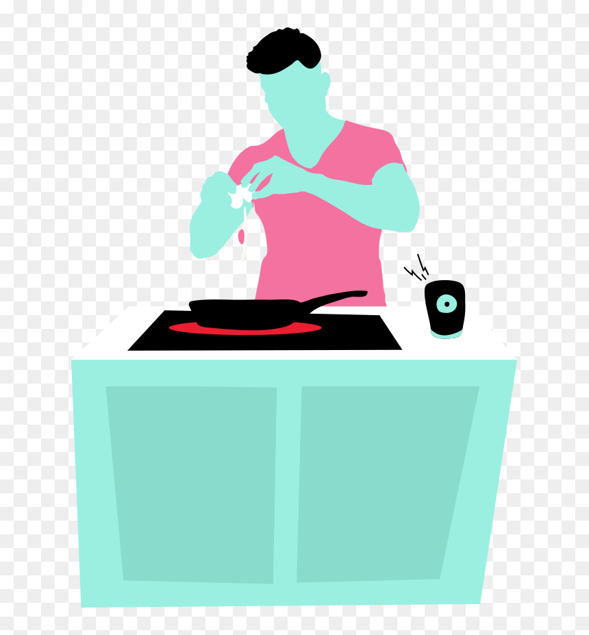 Illustration, HD Png Download - man cooking png