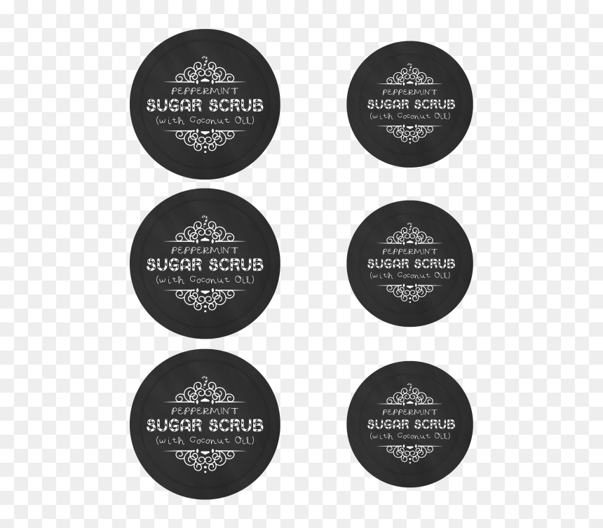Peppermint Sugar Scrub Mason Jar Label, HD Png Download - christmas label png