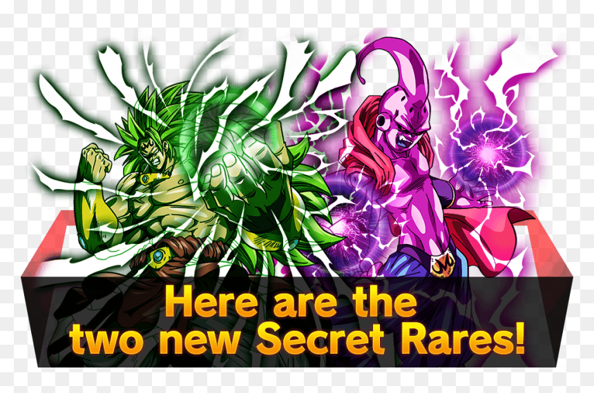 Here Are The Two New Secret Rares - Majin Broly Ssj3 Card, HD Png Download - majin boo png