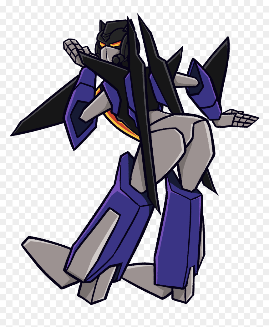 Bw Starscream - Cartoon, HD Png Download - starscream png