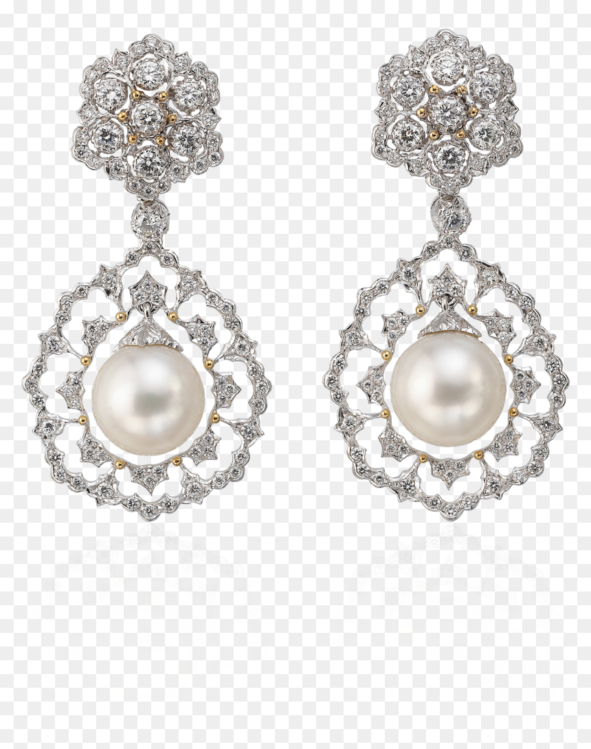 Buccellati - Earrings - Pendant Earrings - Earrings - Buccellati Orecchini, HD Png Download - diamonds and pearls png