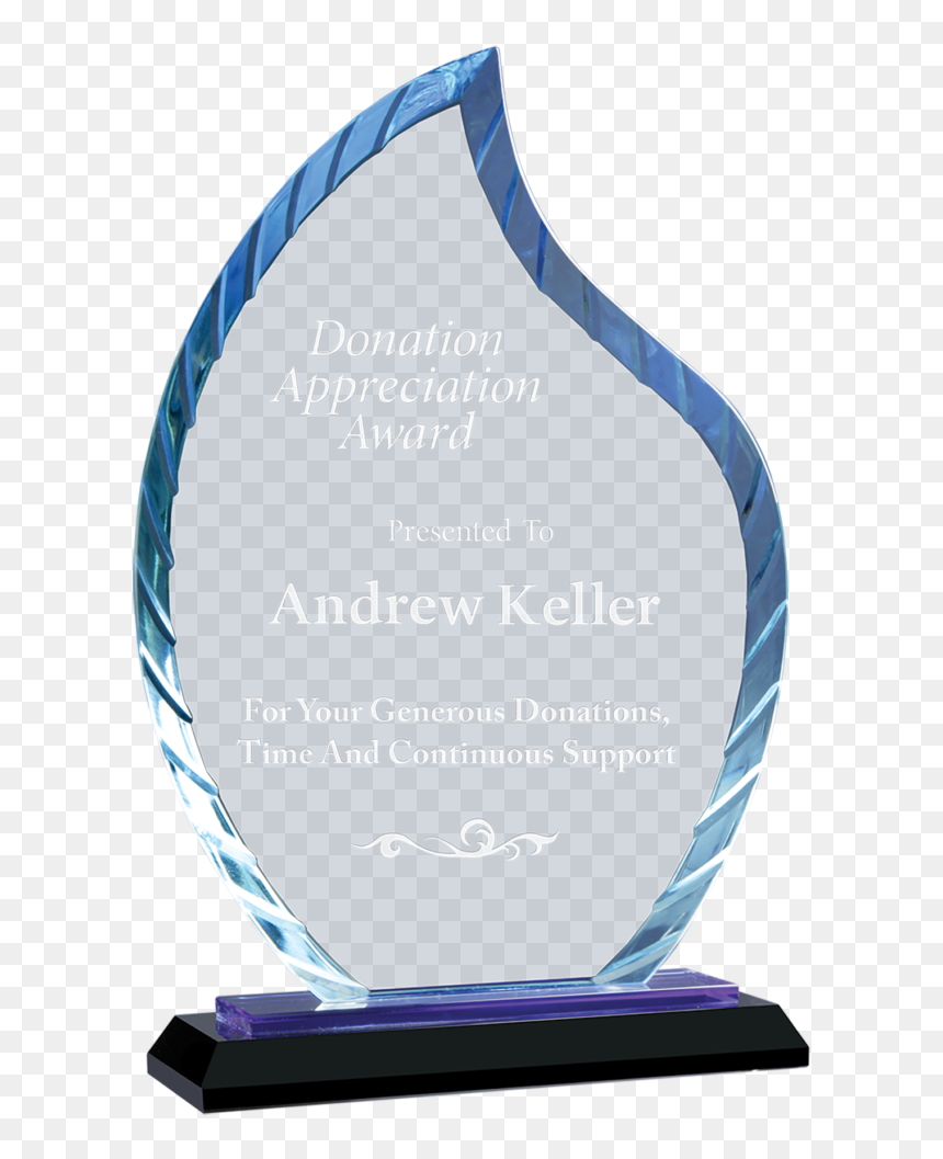 Acg33bu - Trophy, HD Png Download - glass award png