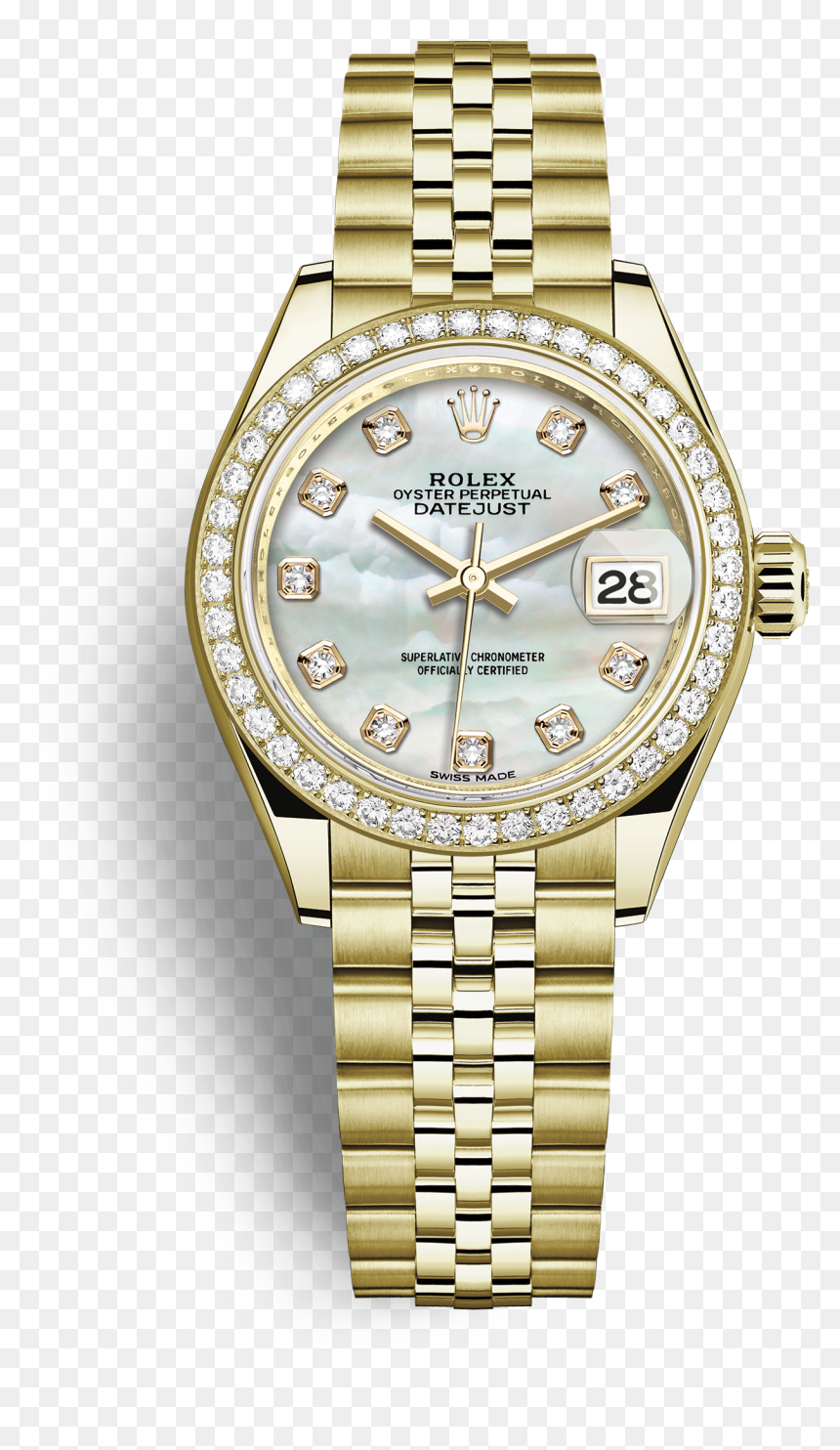 Datejust - Rolex Lady Datejust 28 Pink, HD Png Download - diamonds and pearls png
