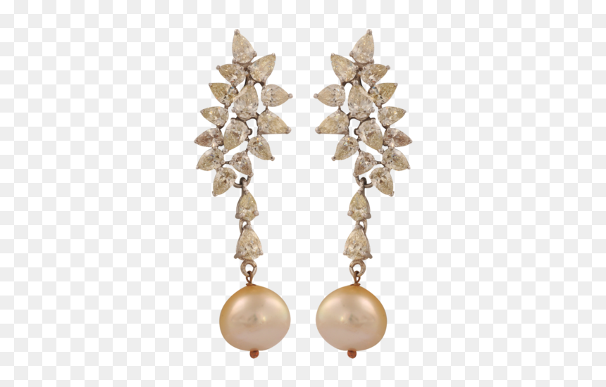 Earrings, HD Png Download - diamonds and pearls png