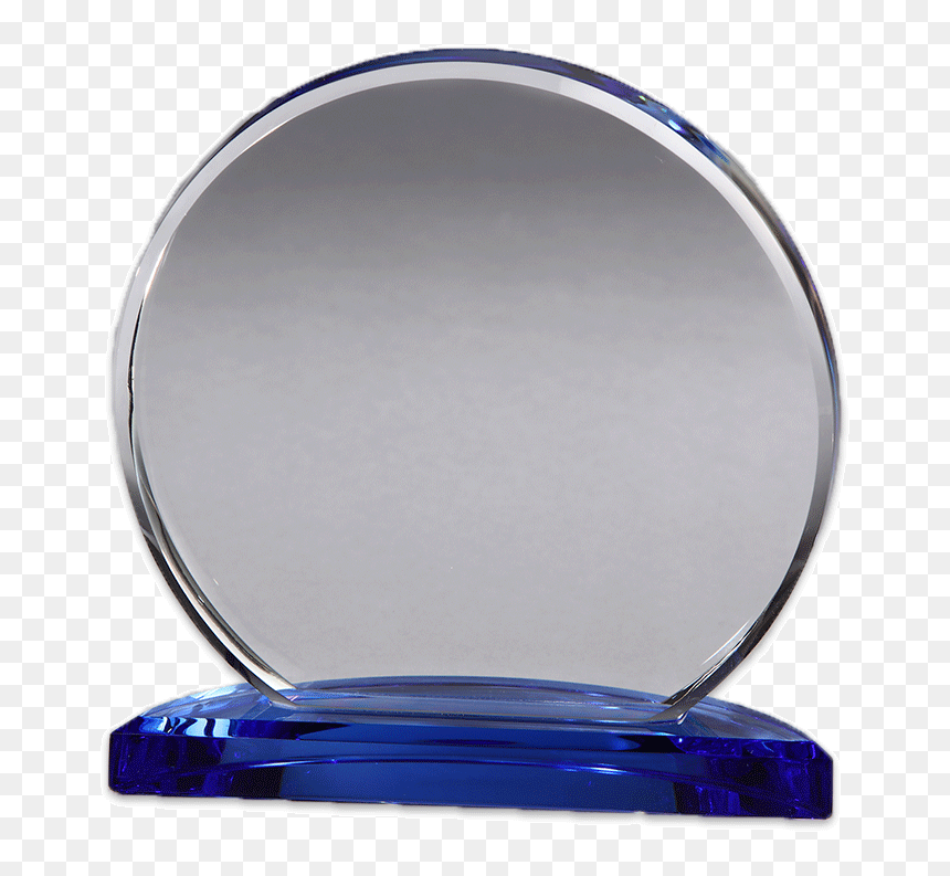 Blank Round Corona Crystal Award - Trophy, HD Png Download - glass award png