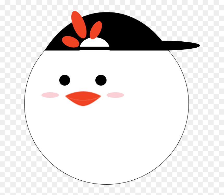 Chicken With Hat Backwards - Cartoon, HD Png Download - bap png