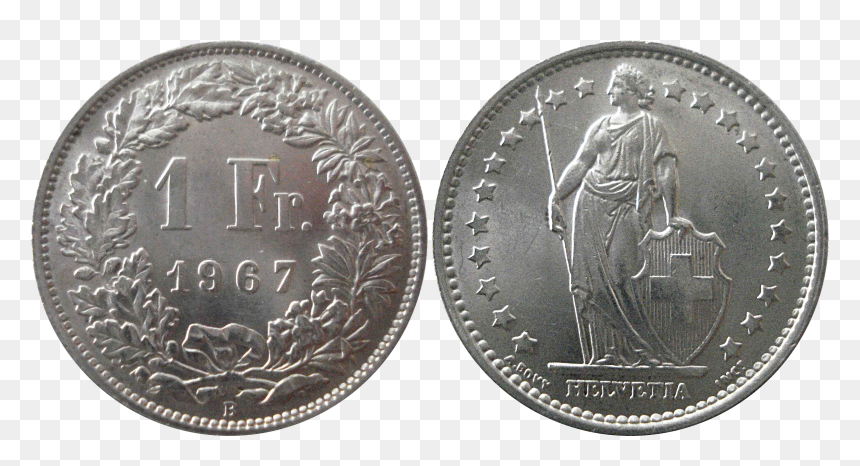 1 Franc 1967 Ag 835 - 1 2 Fr 1982, HD Png Download - ppsh 41 png