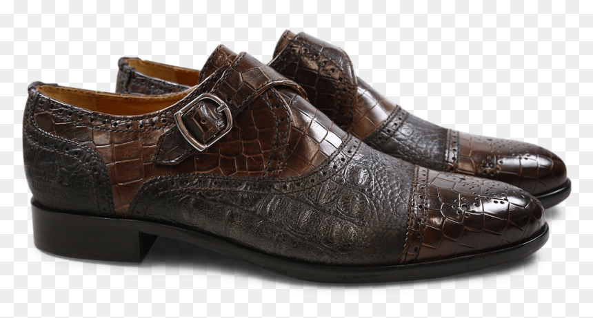 Monks Henry 11 Crock Suede Croco Dark Brown - Slip-on Shoe, HD Png Download - henry png