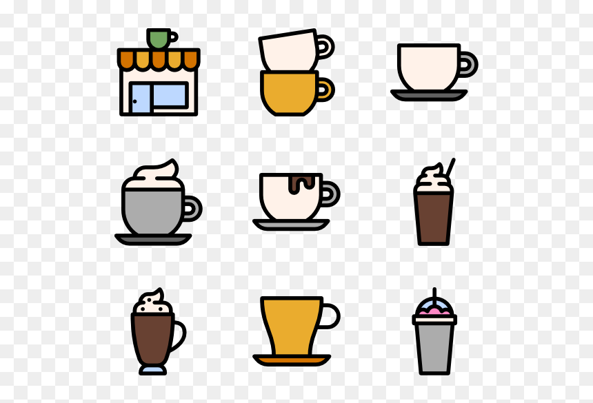 Clip Art, HD Png Download - coffee cup top view png