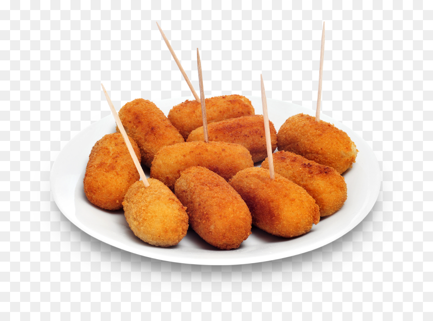Receita Bolinho De Batata, HD Png Download - croquetas png