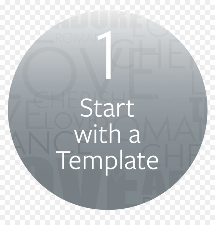 Three Easy Steps With Wedwordy - Circle, HD Png Download - thank you script png