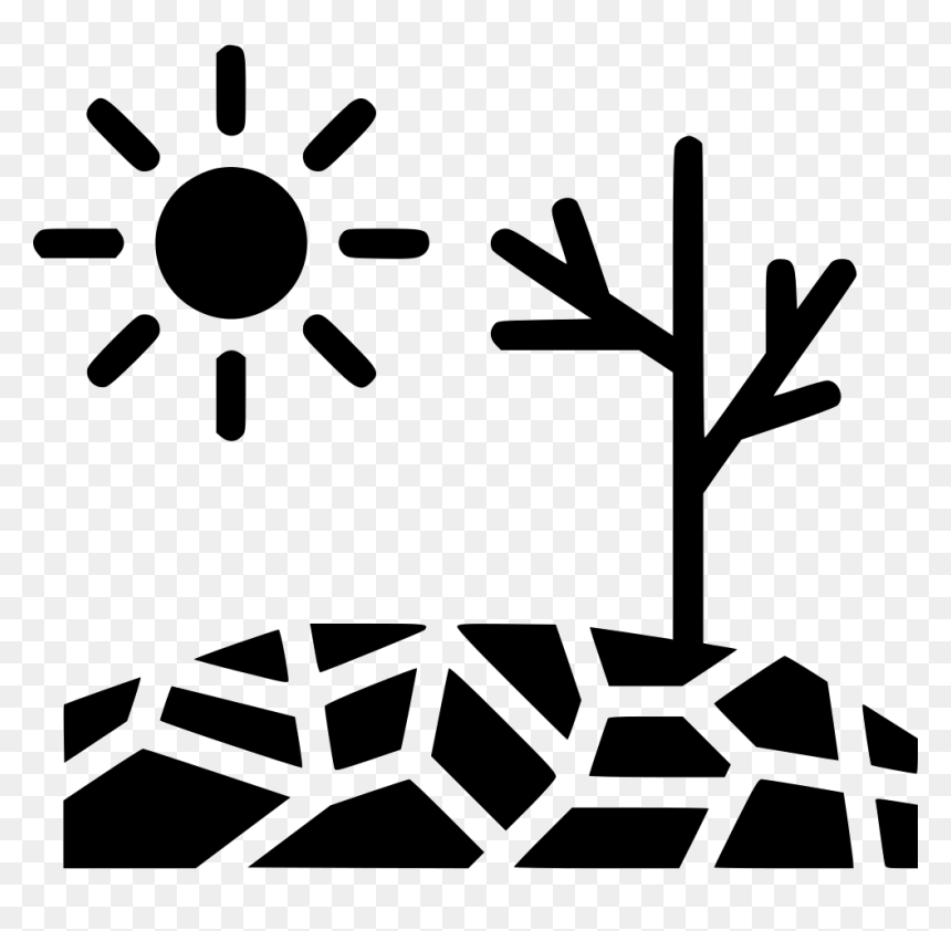 Drought Disaster Sun - Drought Clipart Black And White, HD Png Download - sun doodle png