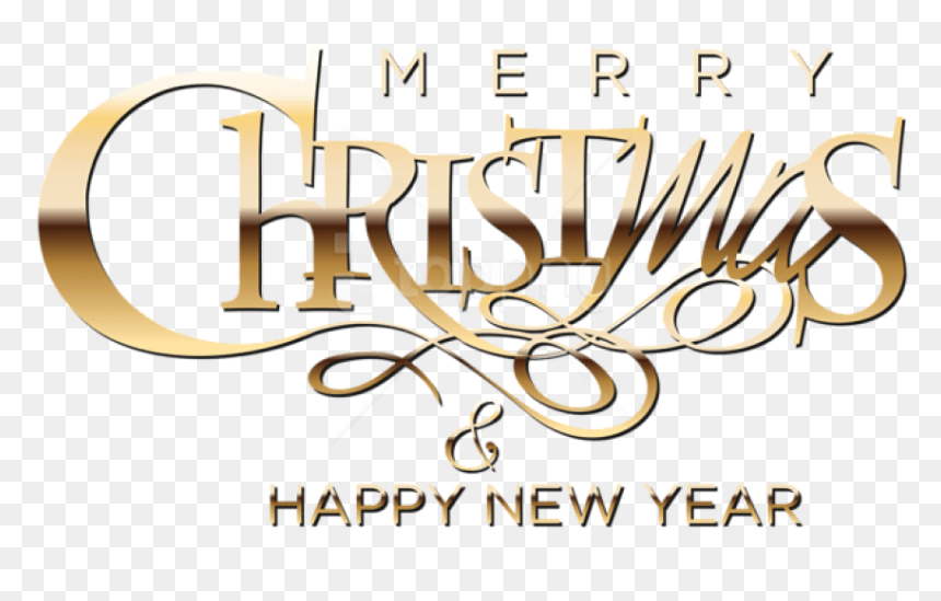 Free Png Merry Christmas And Happy New Year Png - Clip Art Merry Christmas And Happy New Year, Transparent Png - merry christmas sign png