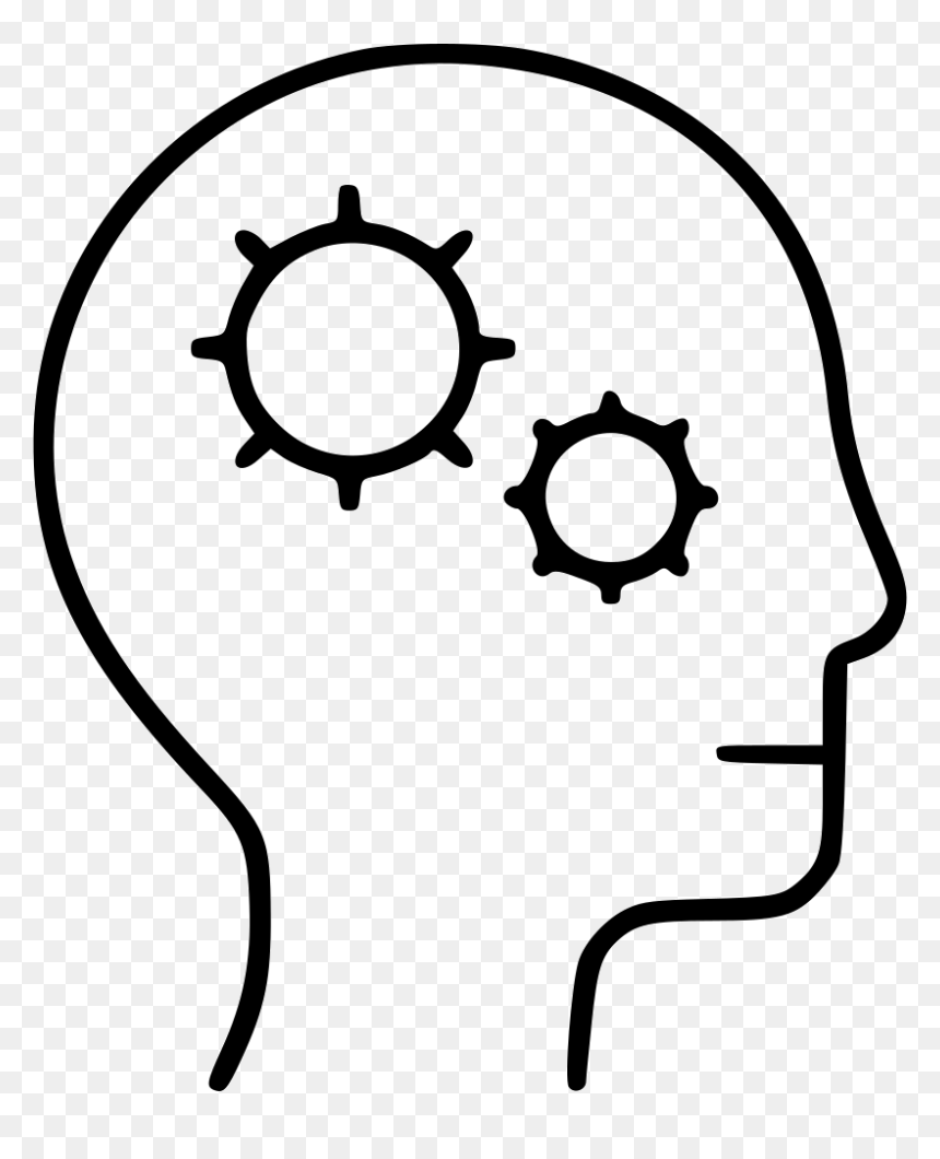 Head Gear Idea Business Analysis Intelligence Creativity - Infection Icon Png, Transparent Png - brain gears icon png