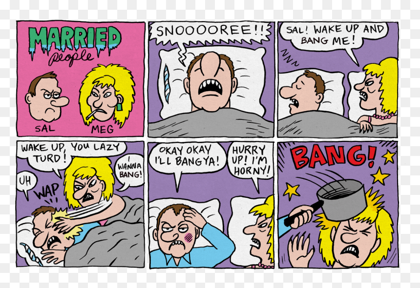 Married People By Johnny-ryan - Adult Swim Comics, HD Png Download - comic bang png