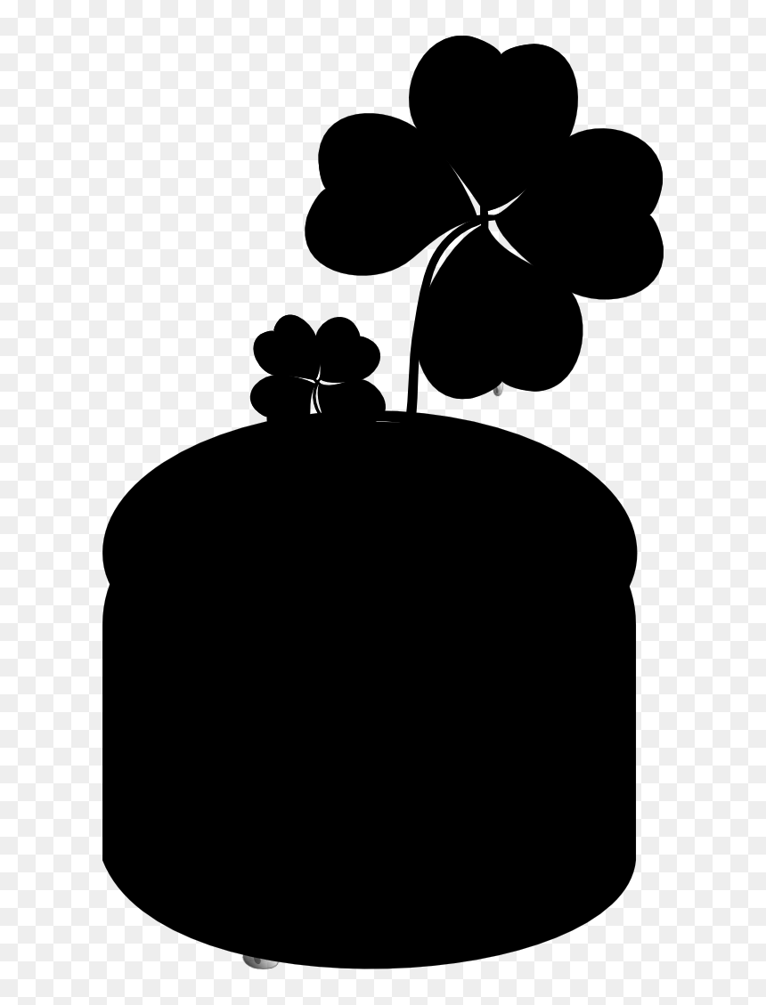 Leaf Clip Art Silhouette Flower Tree - Floral Design, HD Png Download - flower tree png