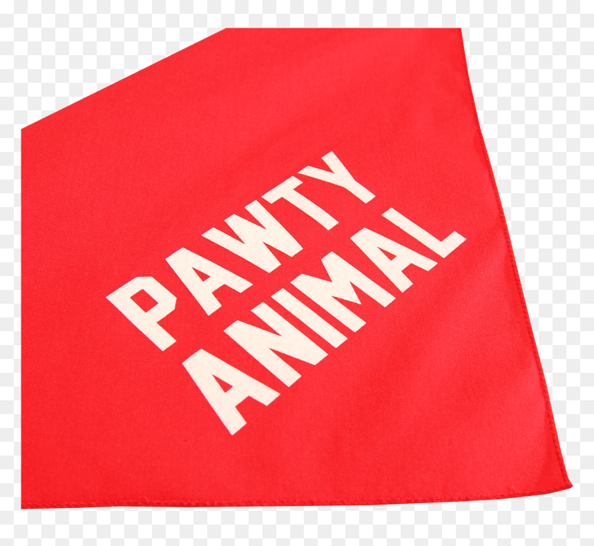 Frenchie Pawty Animals Red Bandana - Paper, HD Png Download - bandana.png