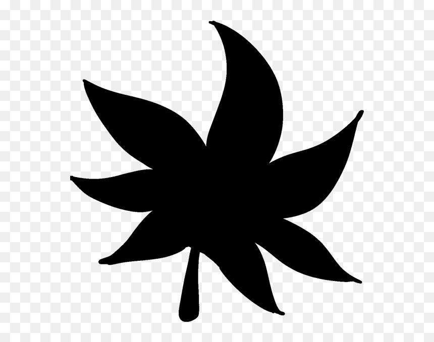 Clip Art Leaf Flower Silhouette Tree - Illustration, HD Png Download - flower tree png